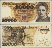 20.000 złotych 1.02.1989, seria W, numeracja 397