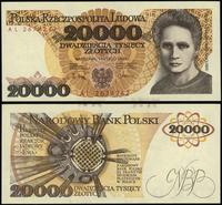20.000 złotych 1.02.1989, seria AL, numeracja 26