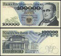 100.000 złotych 1.02.1990, seria AG, numeracja 1