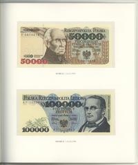 Polska, zestaw banknotów obiegowych PRL - banknoty polskie 1975–1996