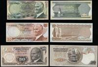 zestaw 12 banknotów z lat 1970–2009, w zestawie 