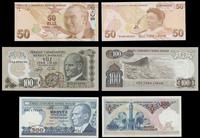 Turcja, zestaw 12 banknotów, z lat 1970–2009