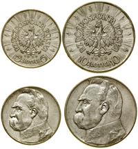 zestaw 2 monet, Warszawa, Józef Piłsudski, w skł