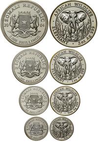 zestaw 4 monet 2004, Fauna Afryki – Słoń afrykań
