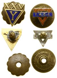 odznaki YMCA, w skład zestawu wchodzi: 1) trójką