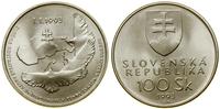 100 koron 1993, Kremnica, Niepodległość, srebro 