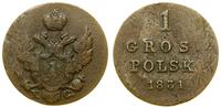 1 grosz 1831 KG, Warszawa, Bitkin 1063, Plage 22