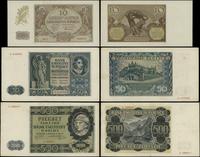 zestaw 3 banknotów 1940–1941, w zestawie: 10 zło