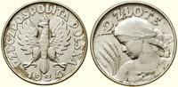 2 złote 1924, Filadelfia, popiersie kobiety z kł