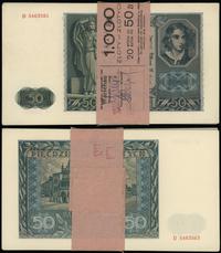 19 x 50 złotych w banderoli bankowej 1.08.1941, 