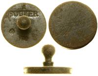 odważnik do 1 suwerena 1774, mosiądz, 20.9 mm, 1
