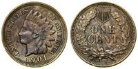 1 cent 1901, Filadelfia, typ Indian's head, paty
