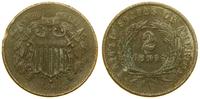 2 centy 1864, Filadelfia, large motto, uszkodzon