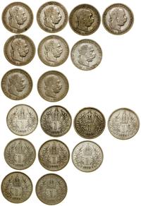 lot 9 x 1 korona 1893, 1894, 1898, 1899, 1900, 1