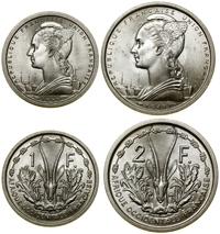 zestaw 2 monet, w skład zestawu wchodzą 2 franki