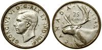 25 centów 1947, Ottawa, odmiana z liściem klonu 