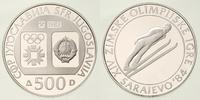 500 dinarów 1983, XIV Olimpiada 1984 - skoki nar