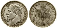 1 frank 1867 BB, Strasburg, srebro próby 835, 5 