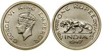 1 rupia 1947, Bombaj, nikiel, KM 559