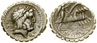 denar 83–82 pne, Rzym, Aw: Głowa Jowisza w prawo