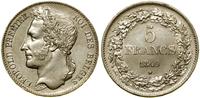 5 franków 1849, Bruksela, srebro próby 900, De M