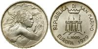1.000 lirów 1979, Rzym, Europejska Jedność, sreb
