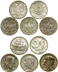 zestaw 5 x 2 złote, 3 x 2 złote 1932, 1933, 1934