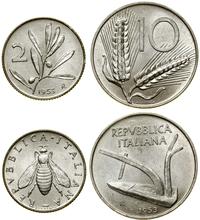 zestaw 2 monet 1953 R, Rzym, w skład zestawu wch