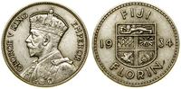 1 floren 1934, Londyn, srebro próby 500, 11.3 g,