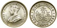 5 centów 1932, Londyn, miejscowe ryski na awersi