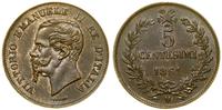Włochy, 5 centesimi, 1831 M