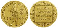 dukat 1840, Utrecht, złoto, 3.50 g, krążek minim