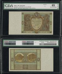 50 złotych 1.09.1929, seria EJ z kropką na końcu