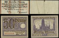 zestaw: 2 x 50 fenigów 1916–1919, 50 fenigów 15.