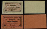 zestaw: 25 i 50 fenigów ważne do 31.12.1917, raz