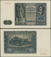 50 złotych 1.08.1941, seria D, numeracja 6497346