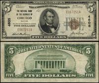 5 dolarów 1929, (4605), seria E 067251 A, brązow