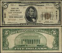 5 dolarów 1929, (2491), seria A 073330, brązowa 