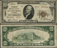 10 dolarów 1929, (10931), seria A 002049, brązow