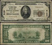 20 dolarów 1929, (8194), seria F 000022 A, brązo