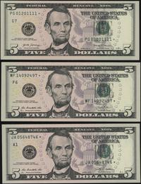 zestaw: 5 x 5 dolarów 2009–2017, serie zastępcze