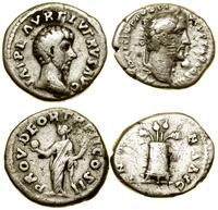 zestaw 2 x denar, denar, 161, Rzym, Lucjusz Weru