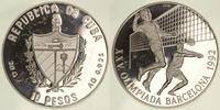 10 pesos 1990, XXV Olimpiada Barcelona - siatków