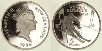 5 dolarów 1994, Zimowa Olimpiada - slalom, srebr