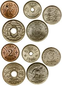 zestaw 5 monet europejskich 1906–1942, w zestawi