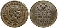 medal z Wilhelmem III 1853, Aw: Głowa władcy w p