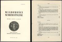 Wiadomości Numizmatyczne, zeszyt 1-2/1986 (115-1