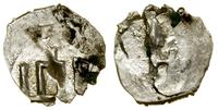 denar przed 1401, Aw: Kolumny Gedymina, Rw: Grot