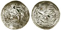 denar bez daty (1138–1146), Aw: Książę na tronie