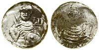 denar bez daty (1138–1146), Aw: Półpostać rycerz